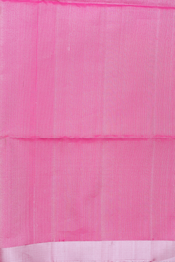 Soft Silk Saree In Rani Pink With Temple Border