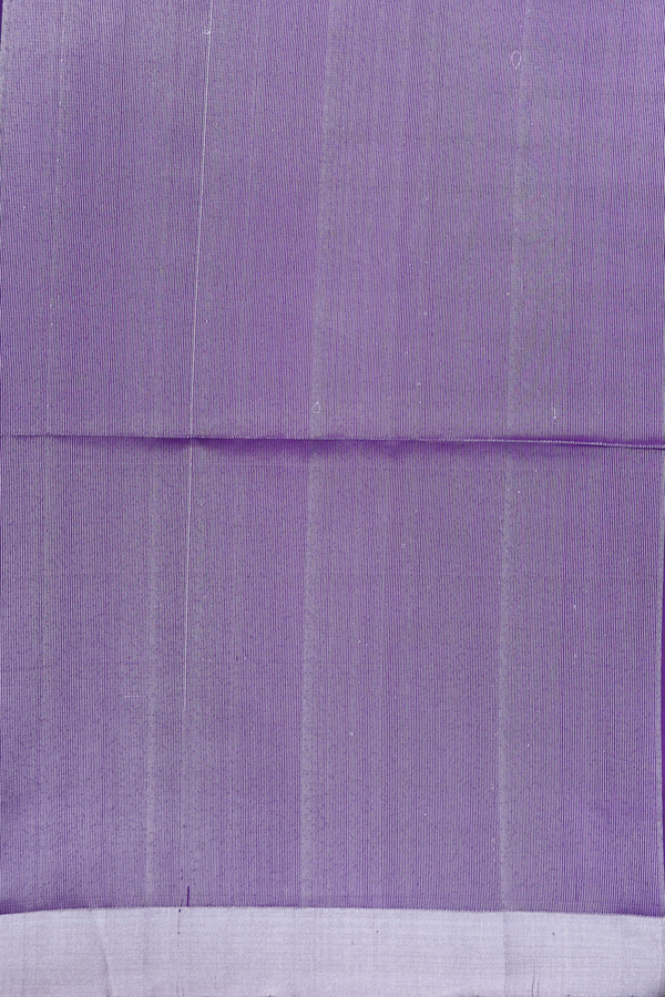 Soft Silk Saree In Royal Purple With Temple Border