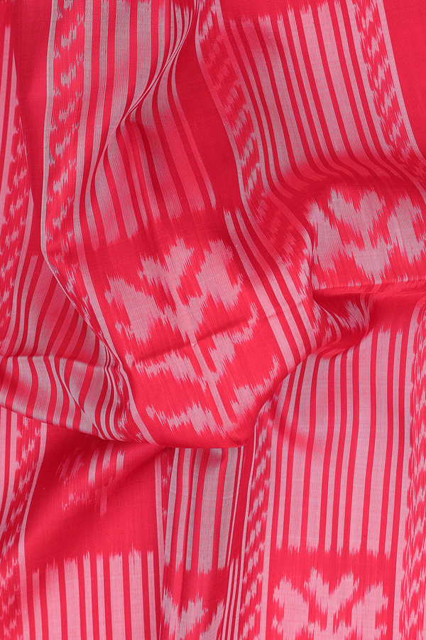 Soft Silk Saree In Red With Allover Design