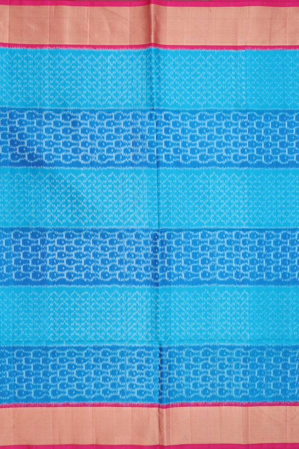 Soft Silk Saree In Blue With Allover Design