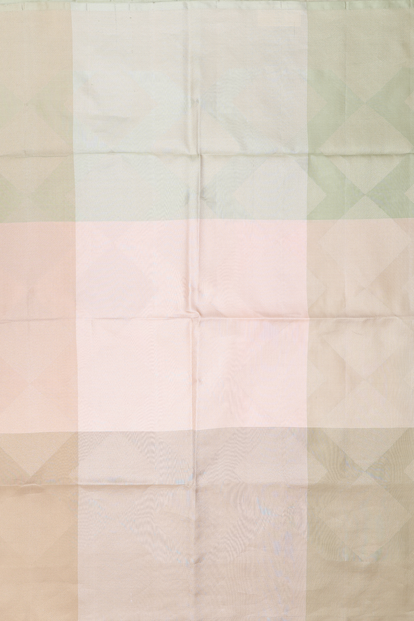 Soft Silk Saree In Brown And Green With Allover Design