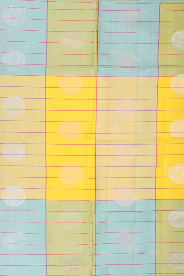 Soft Silk Saree In Multicolor With Checks Design