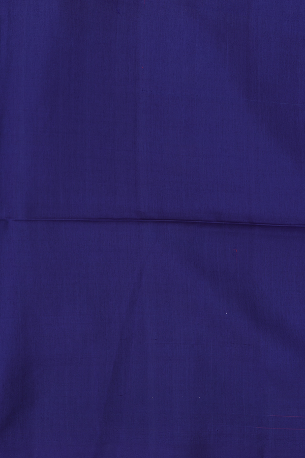Soft Silk Saree In Royal Blue With Floral Buttas