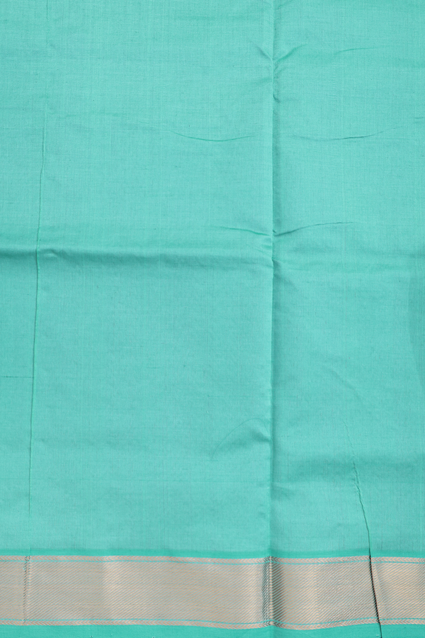 Semi Silk Cotton Saree In Purple Rose With Paisley Buttas