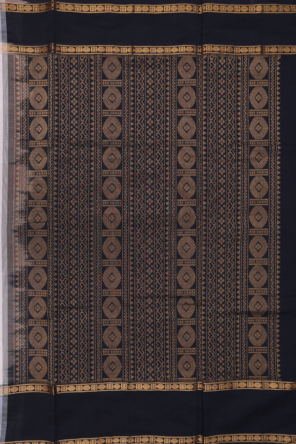 Silk Cotton Saree Cream Color With Vanasingaram Design