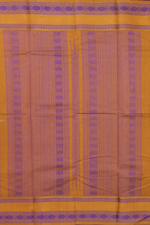 Kanchi Cotton Saree In Grey With Silk Border