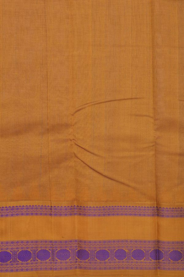 Kanchi Cotton Saree In Grey With Silk Border