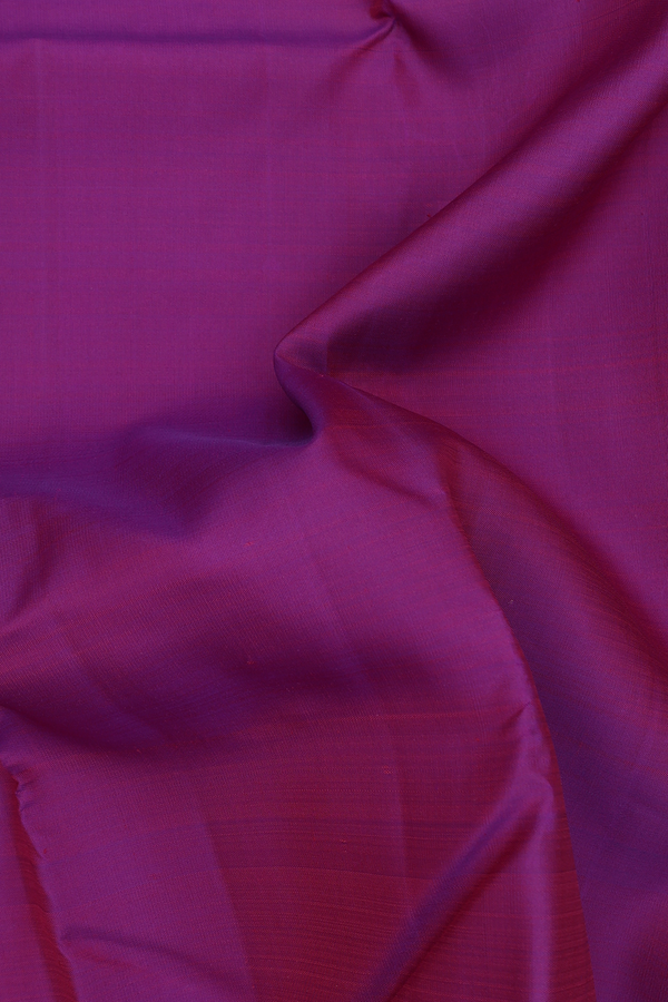 Kanchipuram Silk Saree In Purple With Seppu Rekku Border