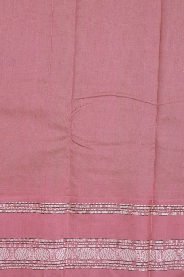 Kanchi Cotton Saree In Sage Green With Rudraksh Buttas