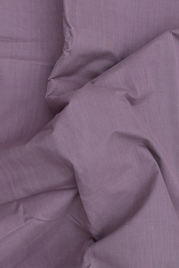 Kanchi Cotton Saree Dusty Lavender With Ganga Jamuna Border