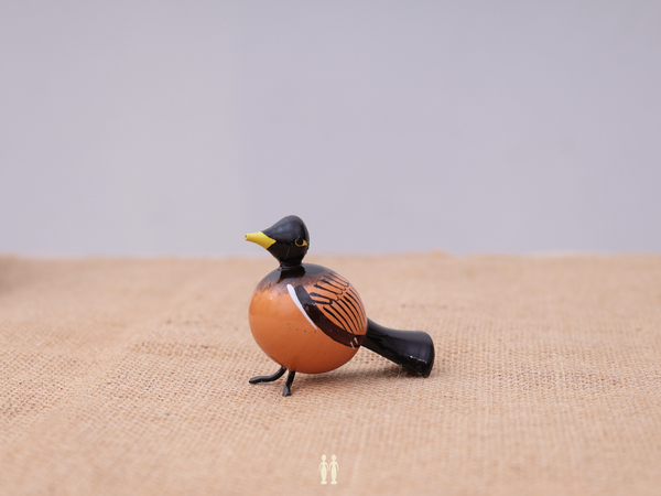 Set Of 4 Wooden Handicraft Multicolor Birds For Showpiece