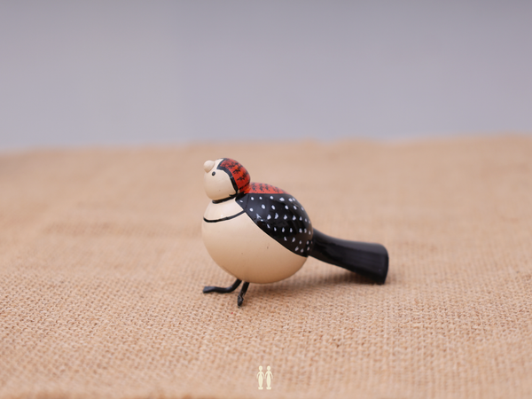 Set Of 4 Wooden Handicraft Multicolor Birds For Showpiece