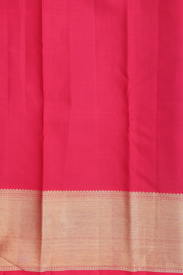 Kanchipuram Silk Saree In Indigo Blue With Checks Design