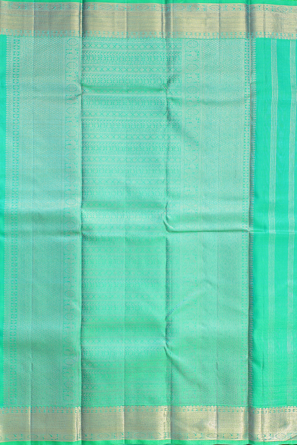 Kanchipuram Silk Saree Dual Tone With Zari Buttas