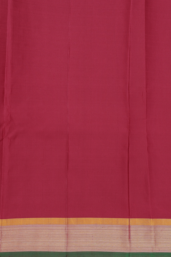 Kanchipuram Silk Saree In Red With Malli Moggu Buttas