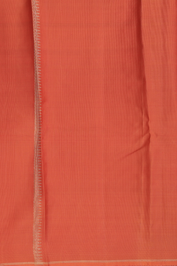Kanchipuram Silk Saree In Forest Green With Checks Design