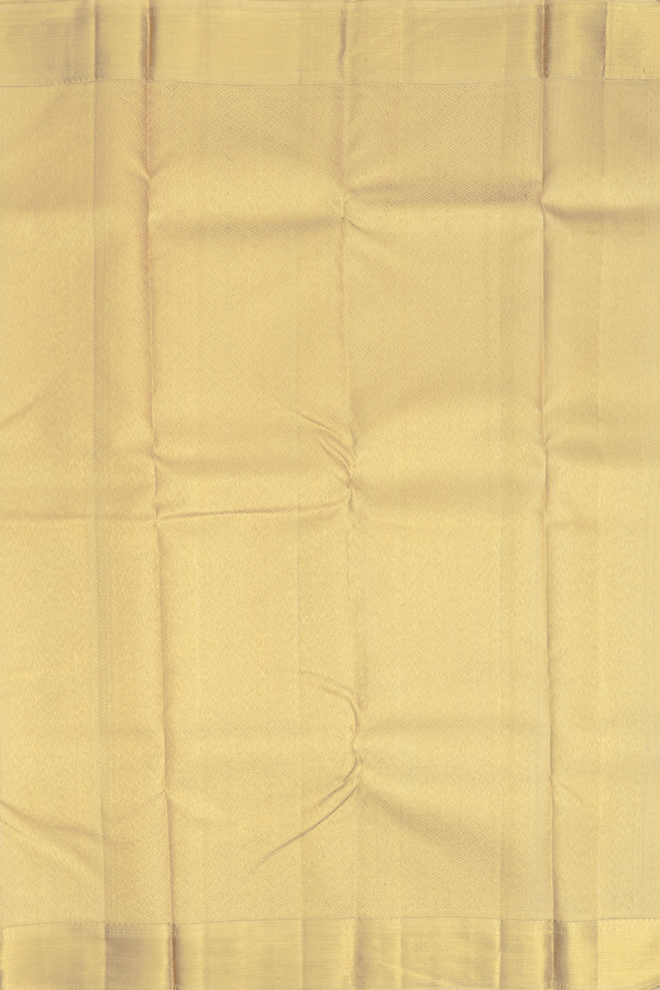Kanchipuram Silk Saree In Khaki With Jacquard Pattern