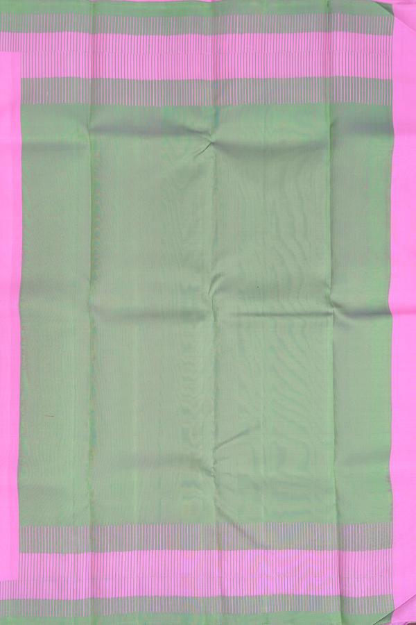 Kanchipuram Silk Saree In Pink With Seepu Rekku Border