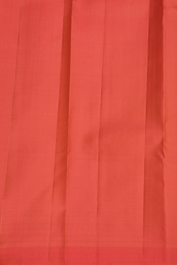Kanchipuram Silk Saree In Biscuit Color With Paisley Motifs