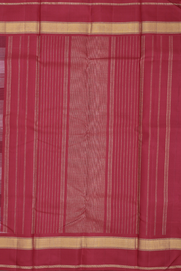 Kanchipuram Silk Saree In Multicolor With Checks Design