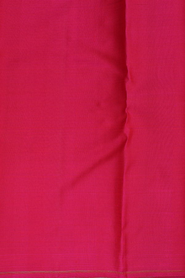 Kanchipuram Silk Saree In Purple With Peacock Chakram Buttas