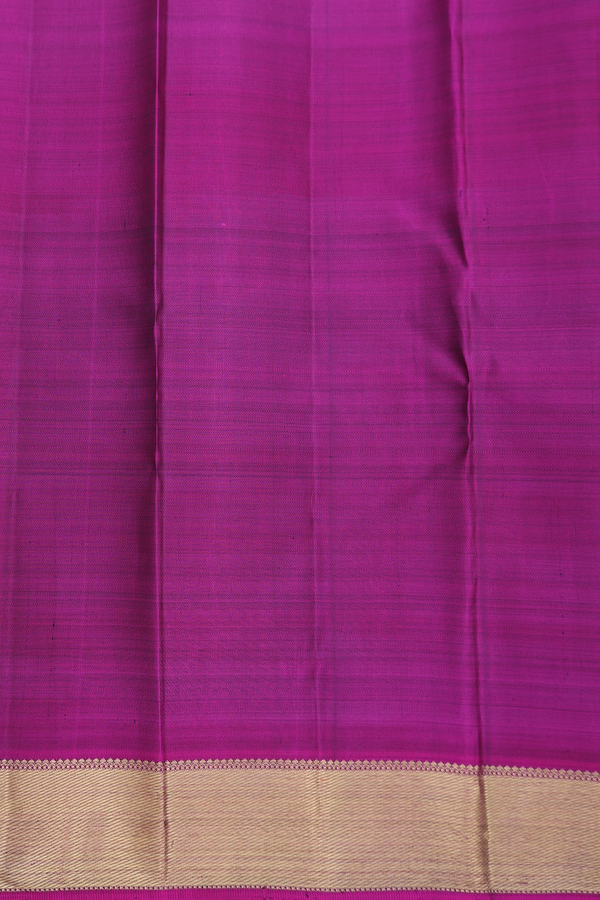 Kanchipuram Silk Saree In Greenish Grey With Jacquard Design