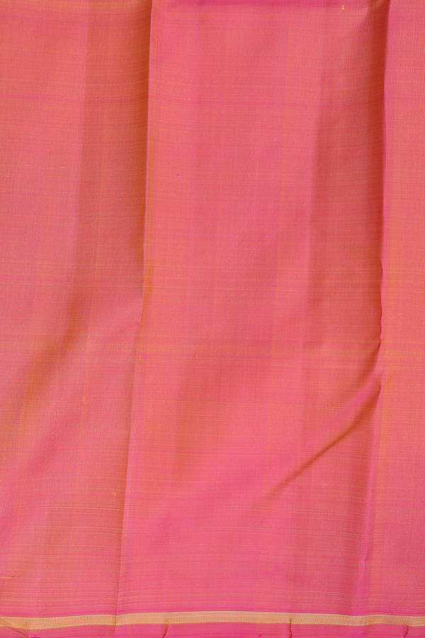 Kanchipuram Silk Saree In Yellow With Kolam Buttas