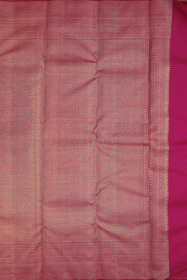Kanchipuram Silk Saree In Berry Red With Brocade Design