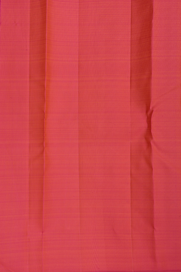 Kanchipuram Silk Saree Purple And Dual Tone With Half And Half