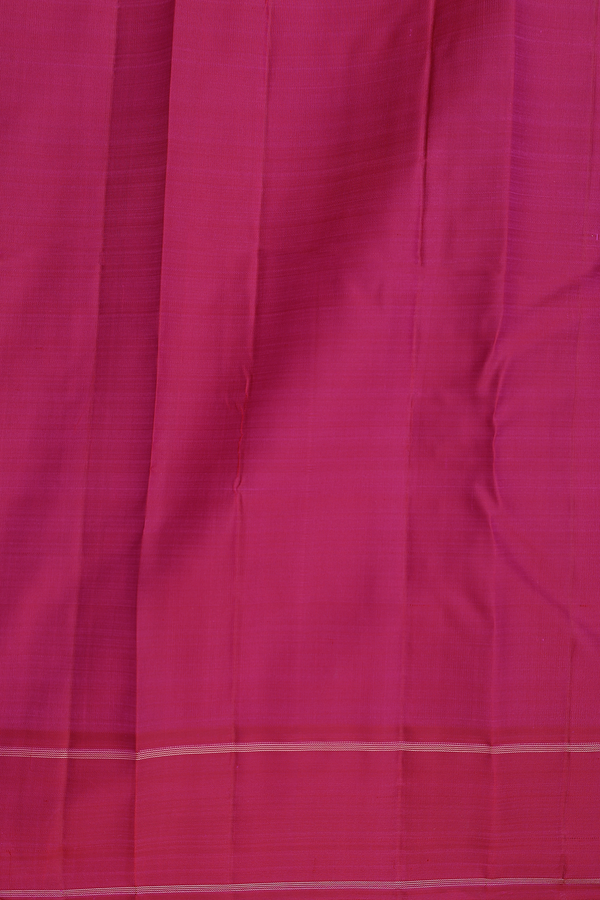 Kanchipuram Silk Saree In Pink With Checks Design