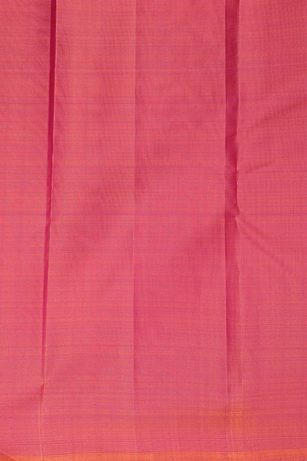 Kanchipuram Silk Saree In Black And Green With Half And Half