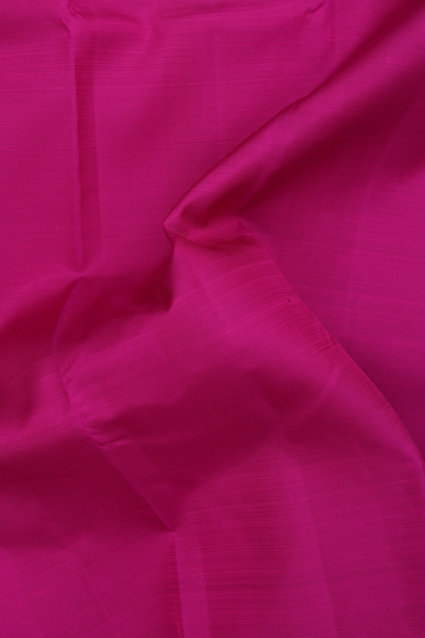 Kanchipuram Silk Saree In Magenta With Paisley Border