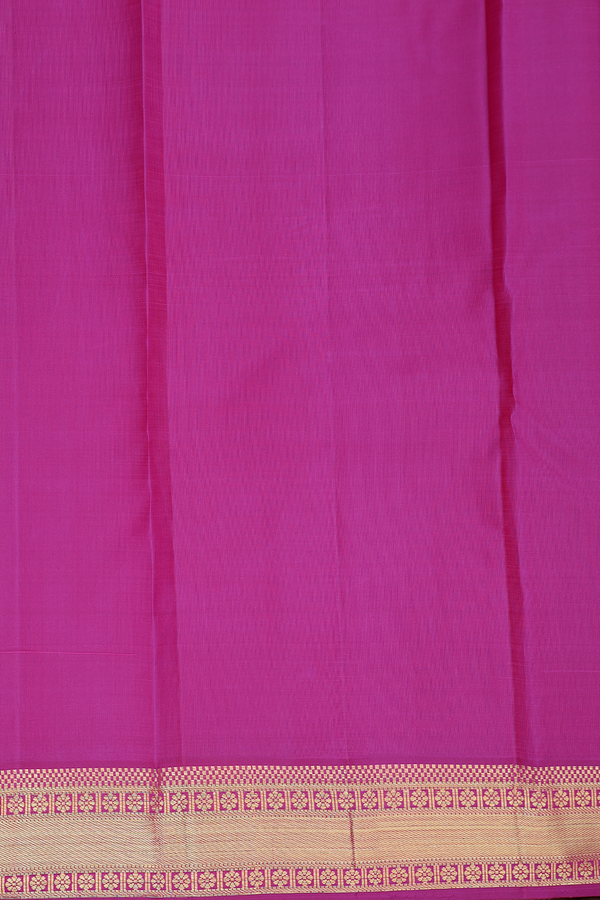Kanchipuram Silk Saree In Dusty Pink With Jacquard Pattern