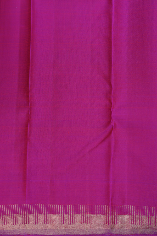 Kanchipuram Silk Saree In Purple With Seppu Rekku Border