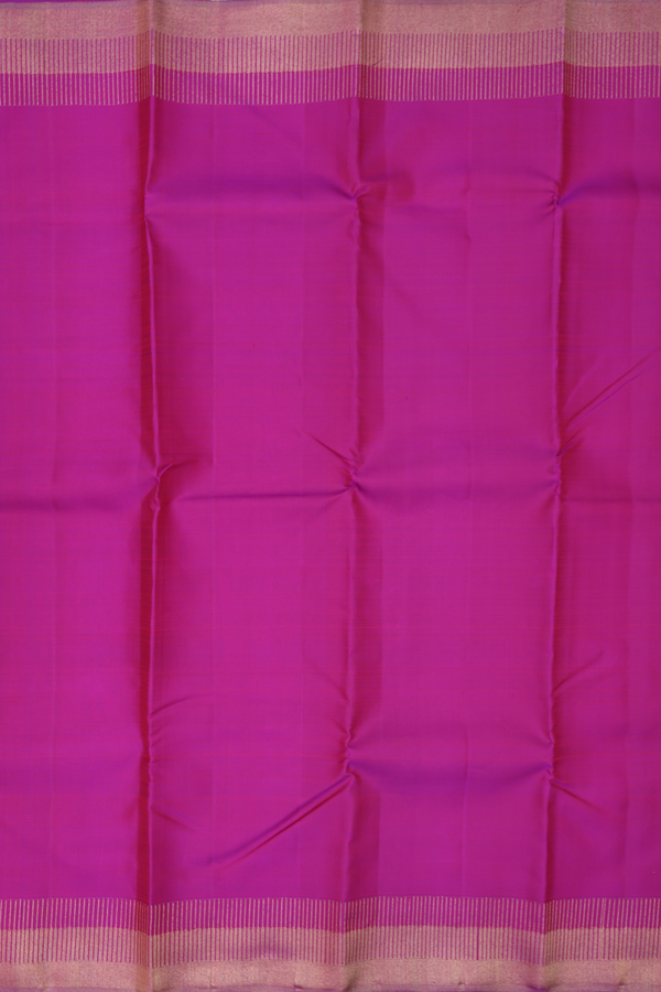 Kanchipuram Silk Saree In Purple With Seppu Rekku Border