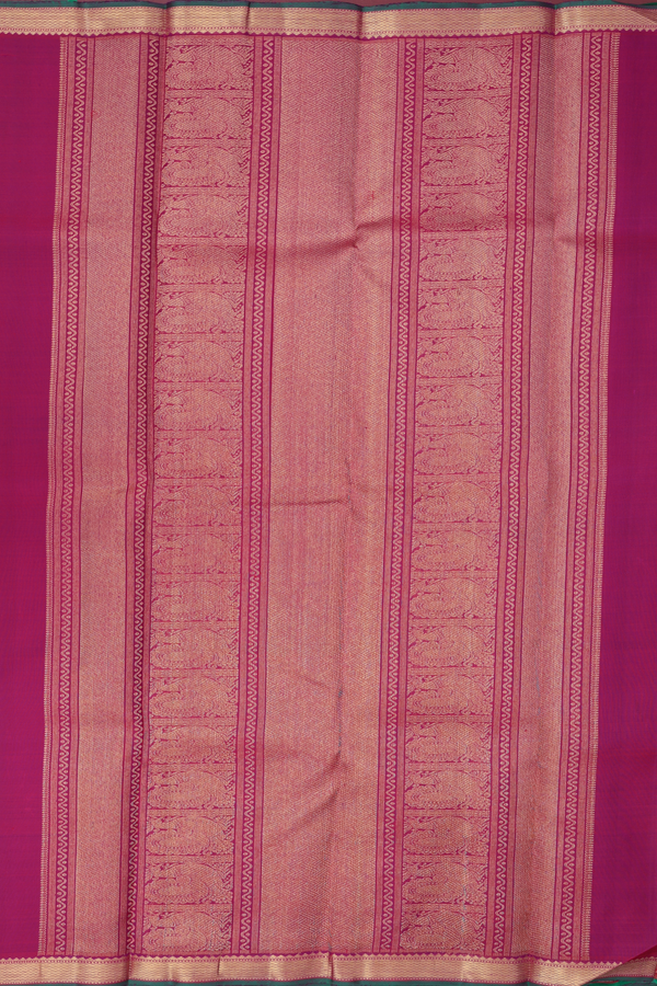 Kanchipuram Silk Saree In Purple With Checks Design