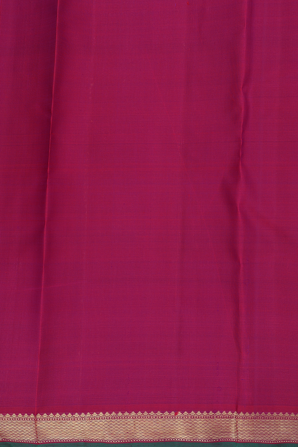 Kanchipuram Silk Saree In Purple With Checks Design