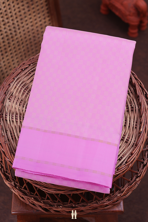 Kanchipuram Silk Saree In Pink With Paai Madippu Kattam Design