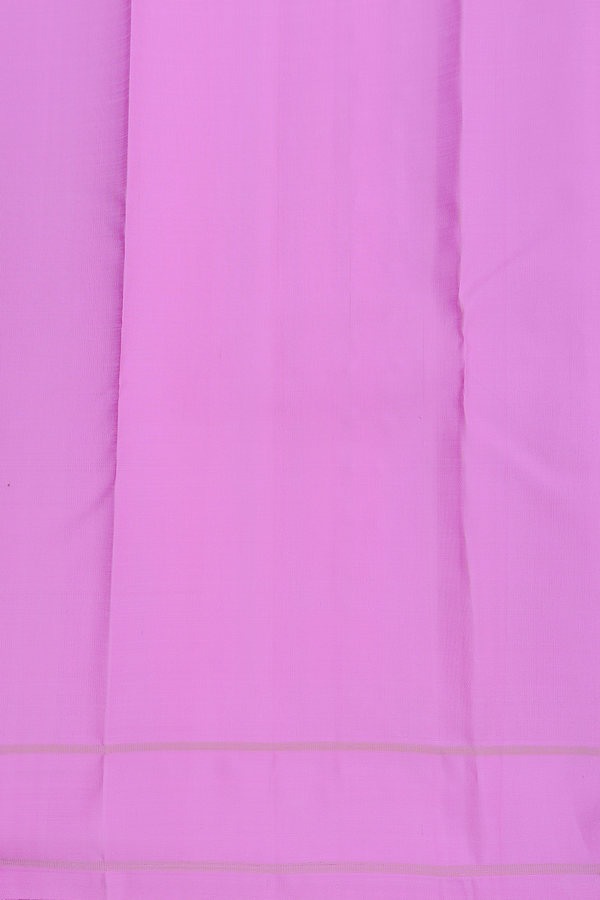Kanchipuram Silk Saree In Pink With Paai Madippu Kattam Design