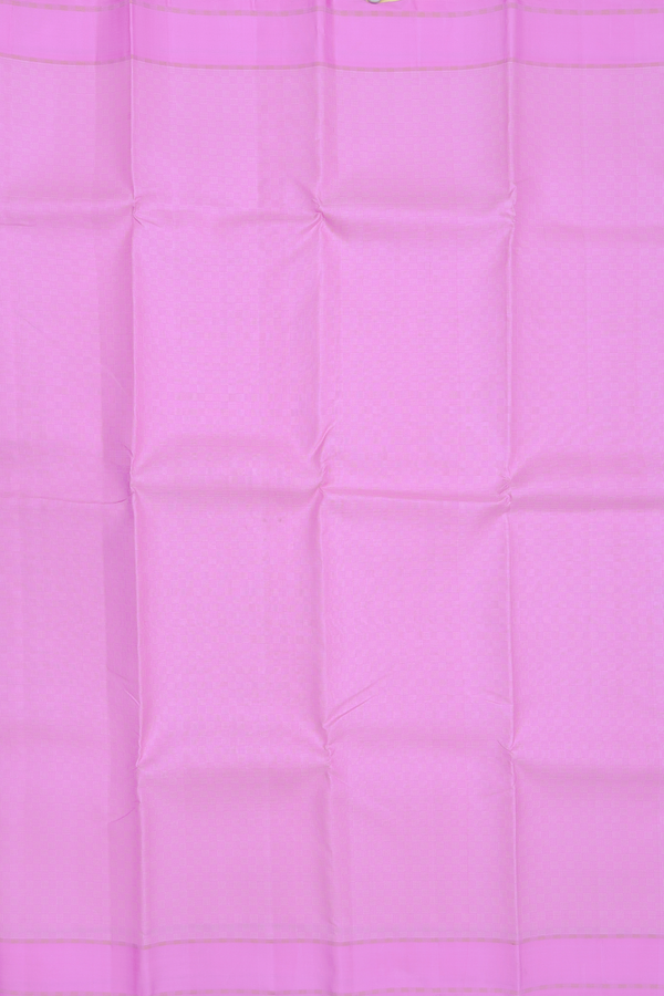 Kanchipuram Silk Saree In Pink With Paai Madippu Kattam Design