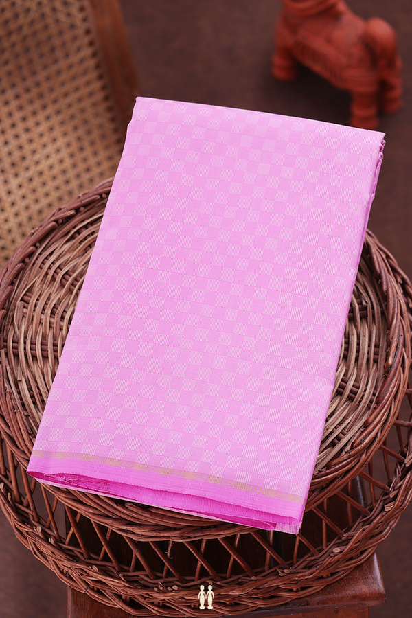 Kanchipuram Silk Saree In Pink With Paai Madippu Kattam Design