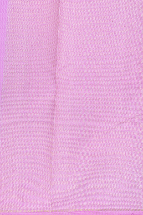 Kanchipuram Silk Saree In Pink With Paai Madippu Kattam Design