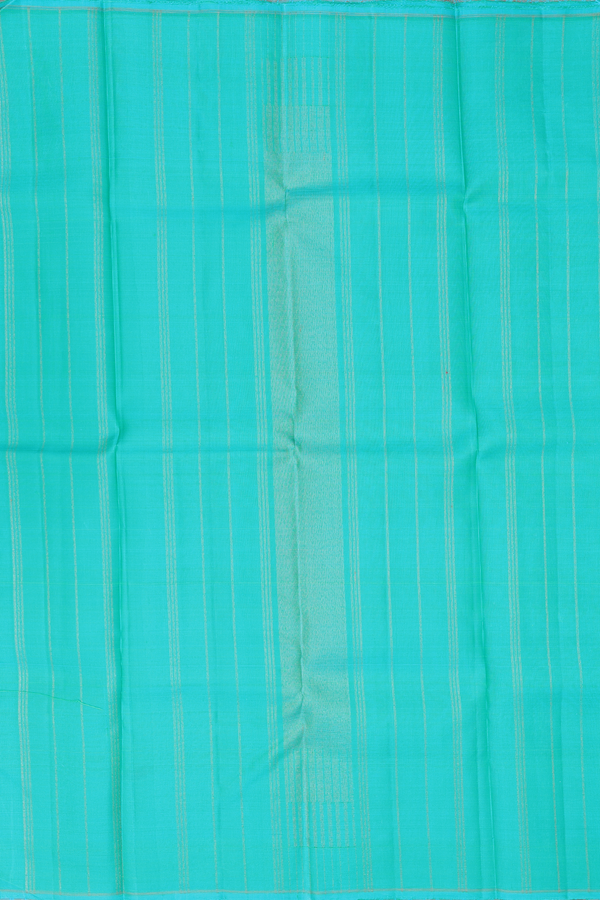 Kanchipuram Silk Saree In Yellow With Checks Design