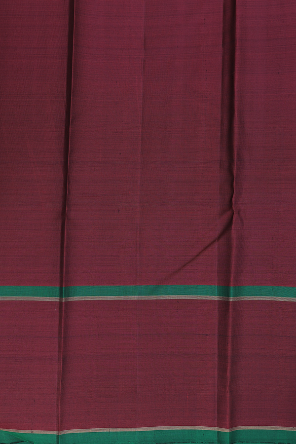 Kanchipuram Silk Saree In Black With Checks Design