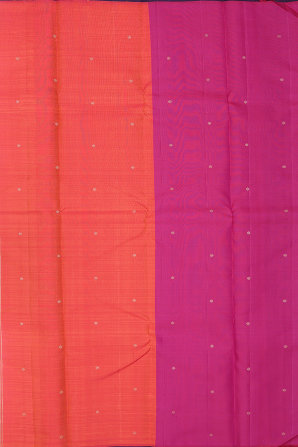 Kanchipuram Silk Saree In Purple With Malli Moggu Buttas