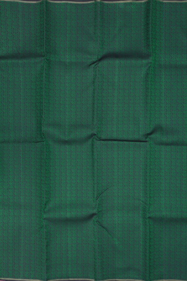 Kanchipuram Silk Saree In Green With Jacquard Pattern