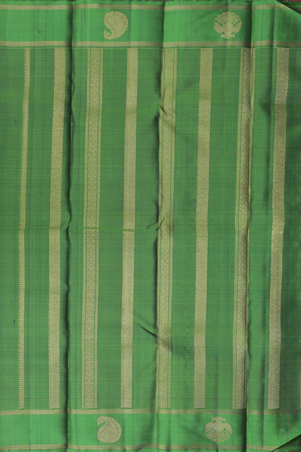 Kanchipuram Silk Saree In Royal Blue With Checks Design