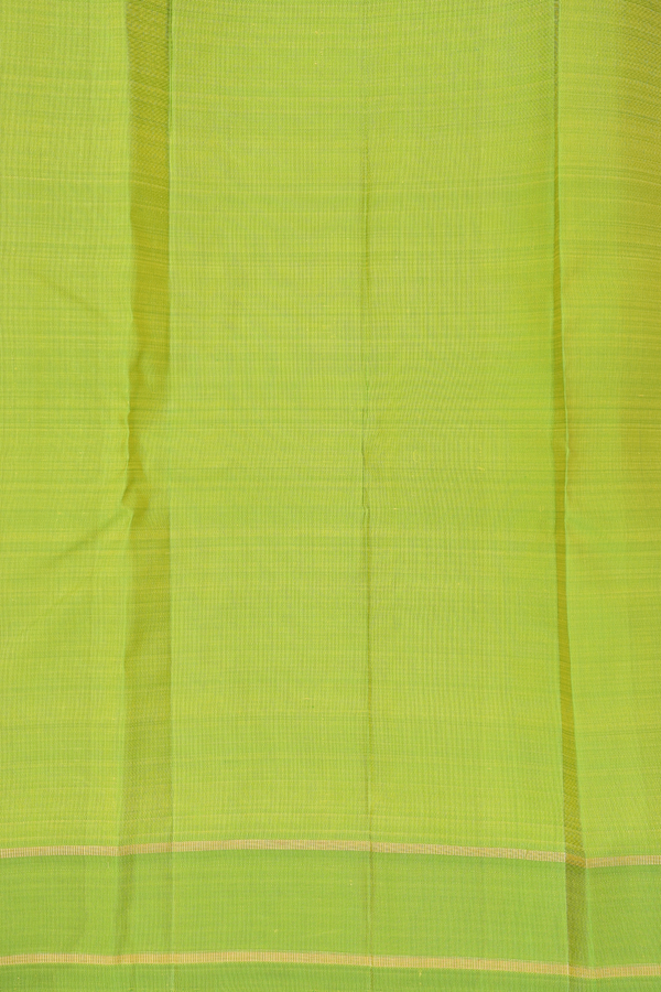 Kanchipuram Silk Saree In Green And Yellow Paai Madippu Kattam