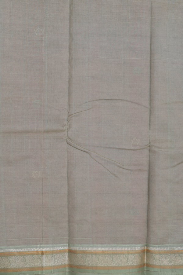 Kanchi Cotton Saree In Dusty Rose With Threadwork Buttas