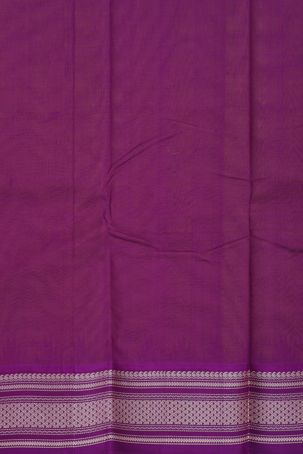 Kanchi Cotton Saree In Golden Yellow With Rudraksh Buttas
